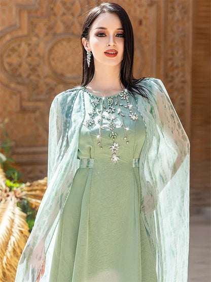 Cralom Ramadan Eid Women's Kaftan Abaya Robe