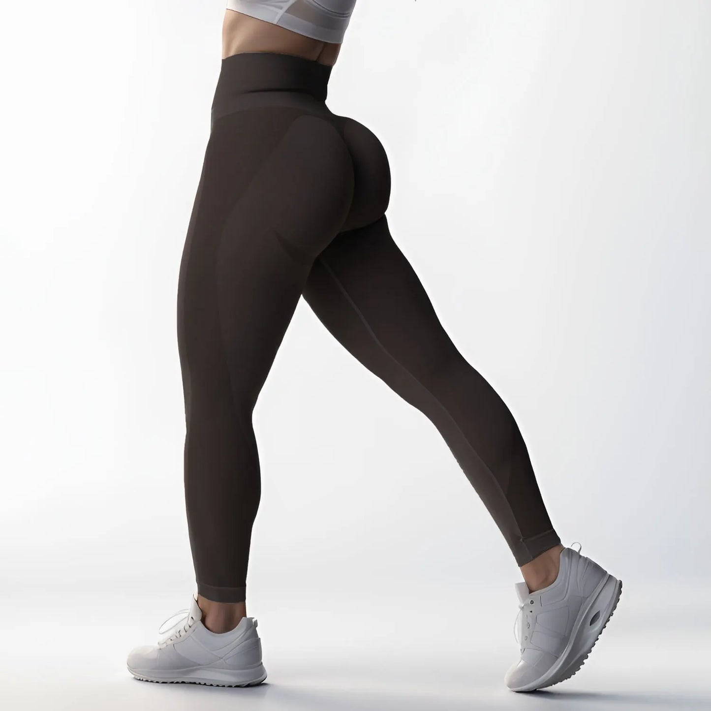 Cralom High Waist Seamless Yoga Leggings - Active Fitness Tights