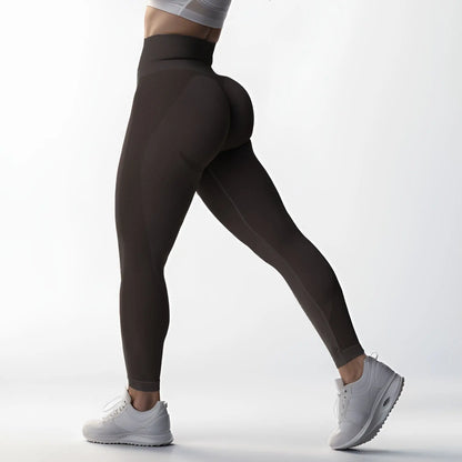 Cralom High Waist Seamless Yoga Leggings - Active Fitness Tights