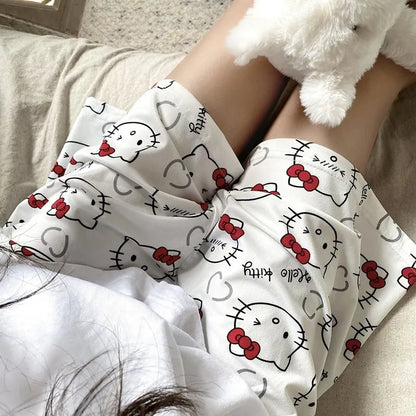 Cralom Kitty Cat Pajama Shorts for Girls - Spring/Summer 2025 Collection