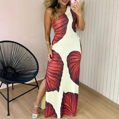 Cralom Printed Sleeveless Sexy Slim Fit Dress Summer 2025