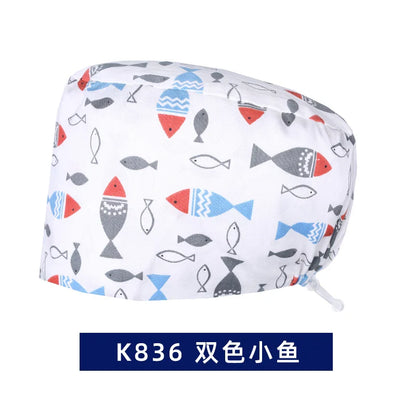 Cralom Cotton Scrub Caps - Unisex Nursing Surgical Medical Hat for Stylish Professionals