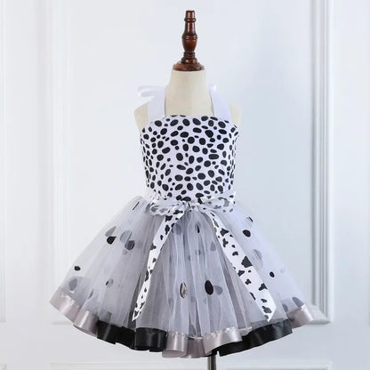 Cralom Dot Prints Pageant Tutu Costume Set - Girls