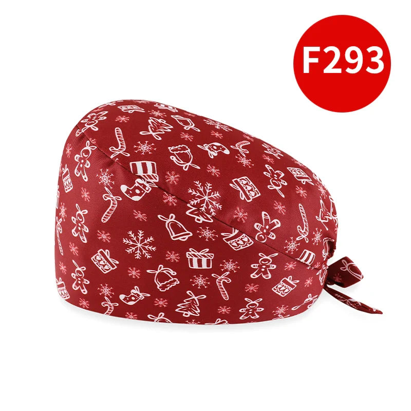 Cralom Cotton Nurse Scrub Cap: Adjustable and Breathable Dentist Hat
