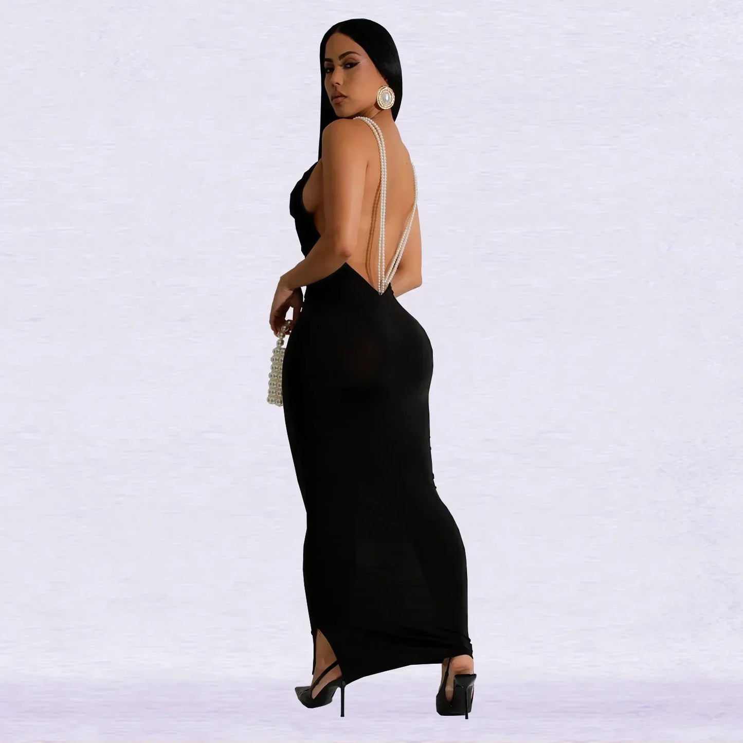 Cralom Sleeveless Ruched Maxi Dress - Fall 2025 Collection