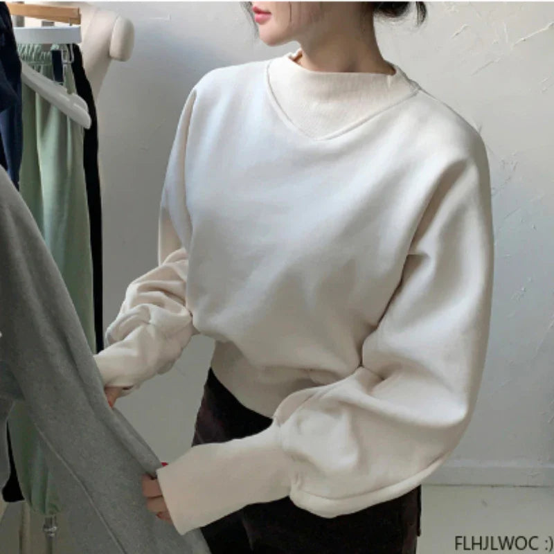 Cute Sweet Girls Knitted Sweaters by Cralom - Gray Basis Pullovers Jumpers