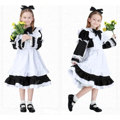 Cralom Classic Maid Anime Cosplay Costume Plus Size Apron Maid
