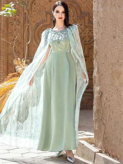 Cralom Ramadan Eid Women's Kaftan Abaya Robe
