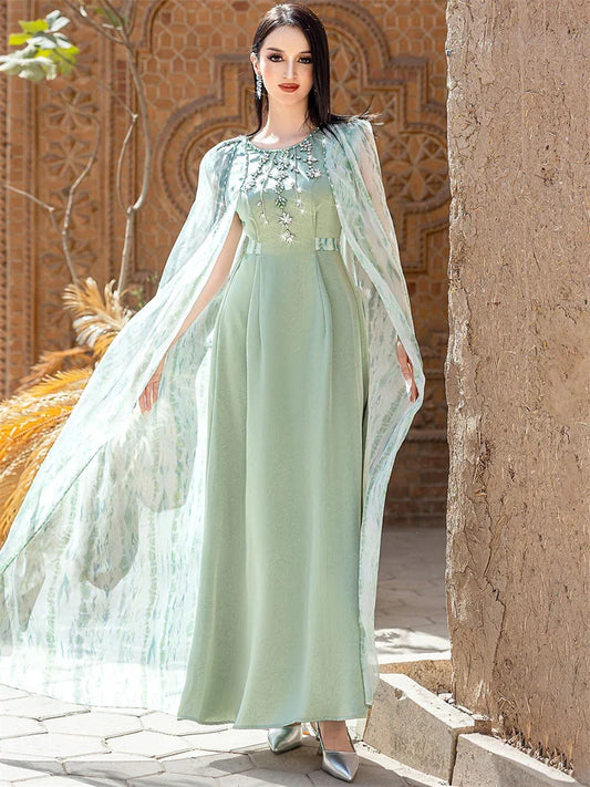Cralom Ramadan Eid Women's Kaftan Abaya Robe