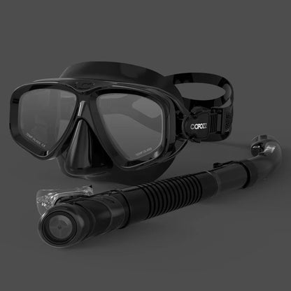 Cralom 2024 Diving Mask Set for Adults - Anti-Fog Goggles, Snorkel Tube