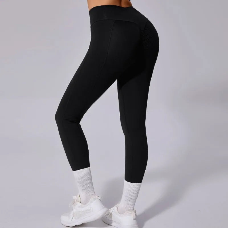 Cralom High-Waist Yoga Pants: Tummy Control Booty-Lifting Leggings