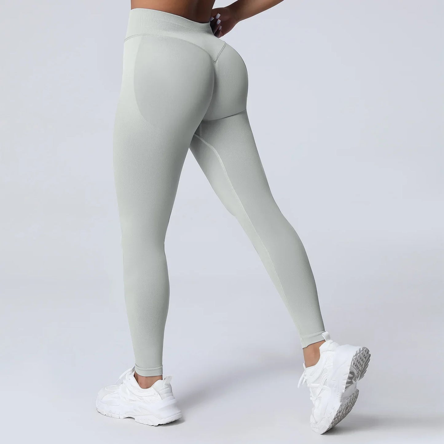Cralom High Impact Yoga Pants: Seamless Low Waist Leggings for Gym & Fitness