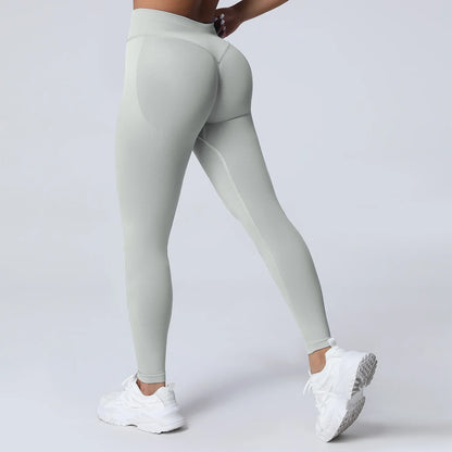 Cralom High Impact Yoga Pants: Seamless Low Waist Leggings for Gym & Fitness
