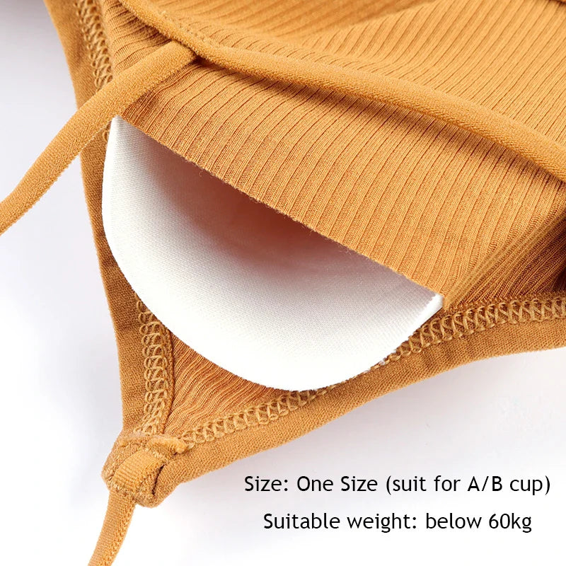 Cralom Strappy Yoga Sports Bra: Stylish Comfortable Workout Top for Women