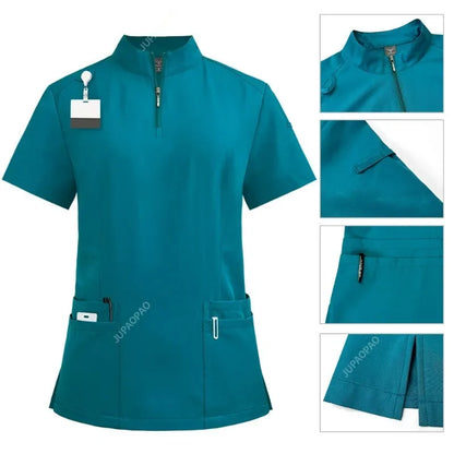 Cralom V-neck Scrubs Set for Hospital & Dental Surgery Work