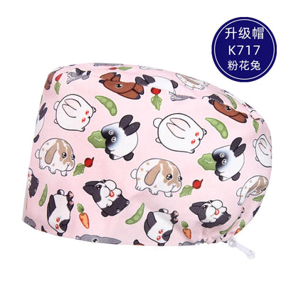 Cralom Cotton Scrub Cap - Unisex Surgical Hat for Healthcare Pros