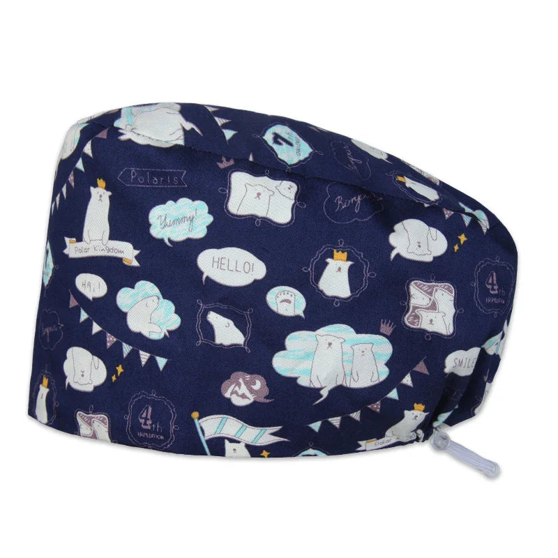 Cralom Unisex Cotton Scrub Cap: Premium Tieback Surgeon Hat