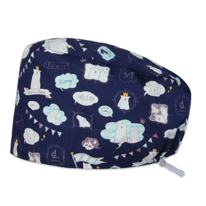 Cralom Unisex Cotton Scrub Cap: Premium Tieback Surgeon Hat