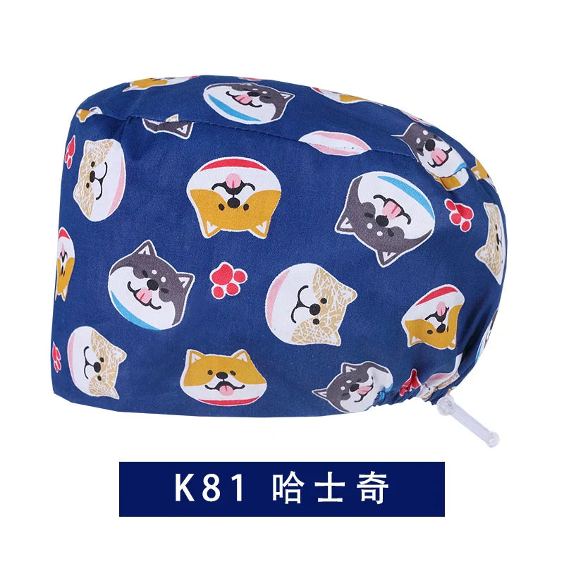 Cralom Cotton Scrub Caps - Unisex Nursing Surgical Medical Hat for Stylish Professionals