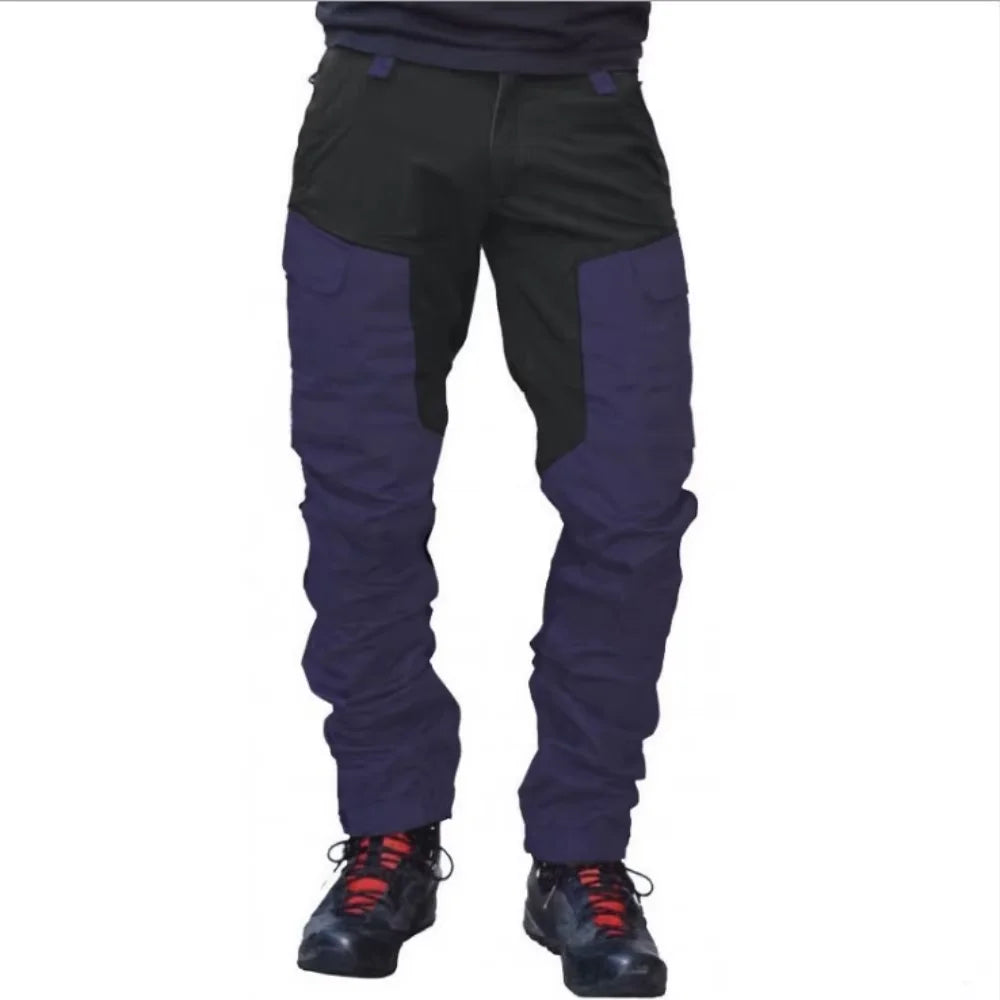 Cralom Slim Fit Color Blocked Sports Work Pants