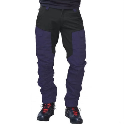 Cralom Slim Fit Color Blocked Sports Work Pants