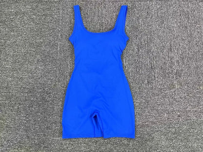 Cralom Strappy Yoga Fitness Jumpsuit Lifts Buttocks, High Elasticity Gym Romper