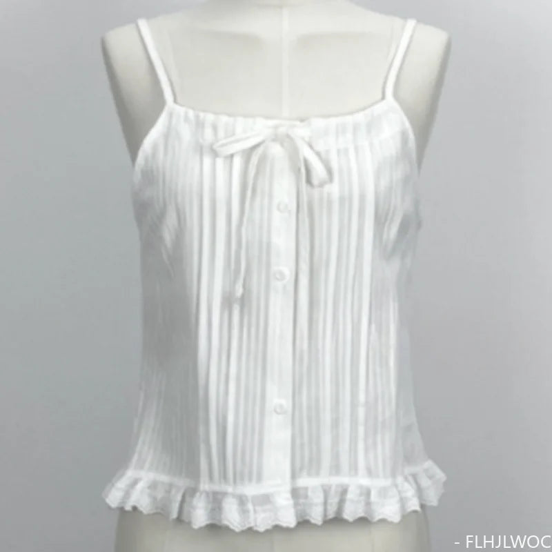 Solid White Halter Top Sleeveless Blouse by Cralom: Retro Vintage Style for Women
