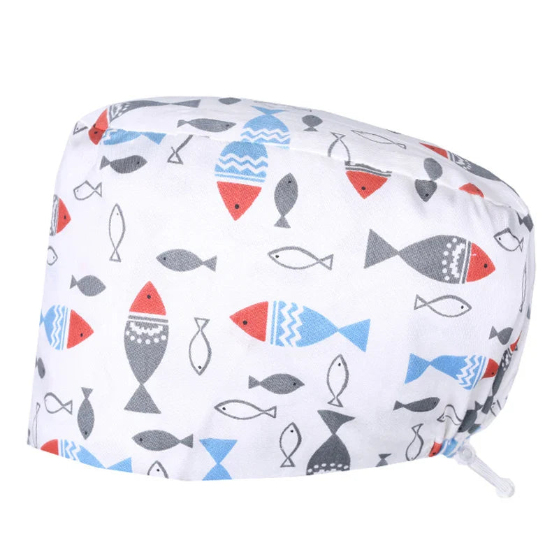 Cralom Unisex Cotton Scrub Cap: Premium Tieback Surgeon Hat