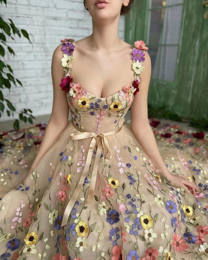 Cralom Summer Mesh Tulle Sequins Dress Women Sexy See Through Dots Party Evening Prom
