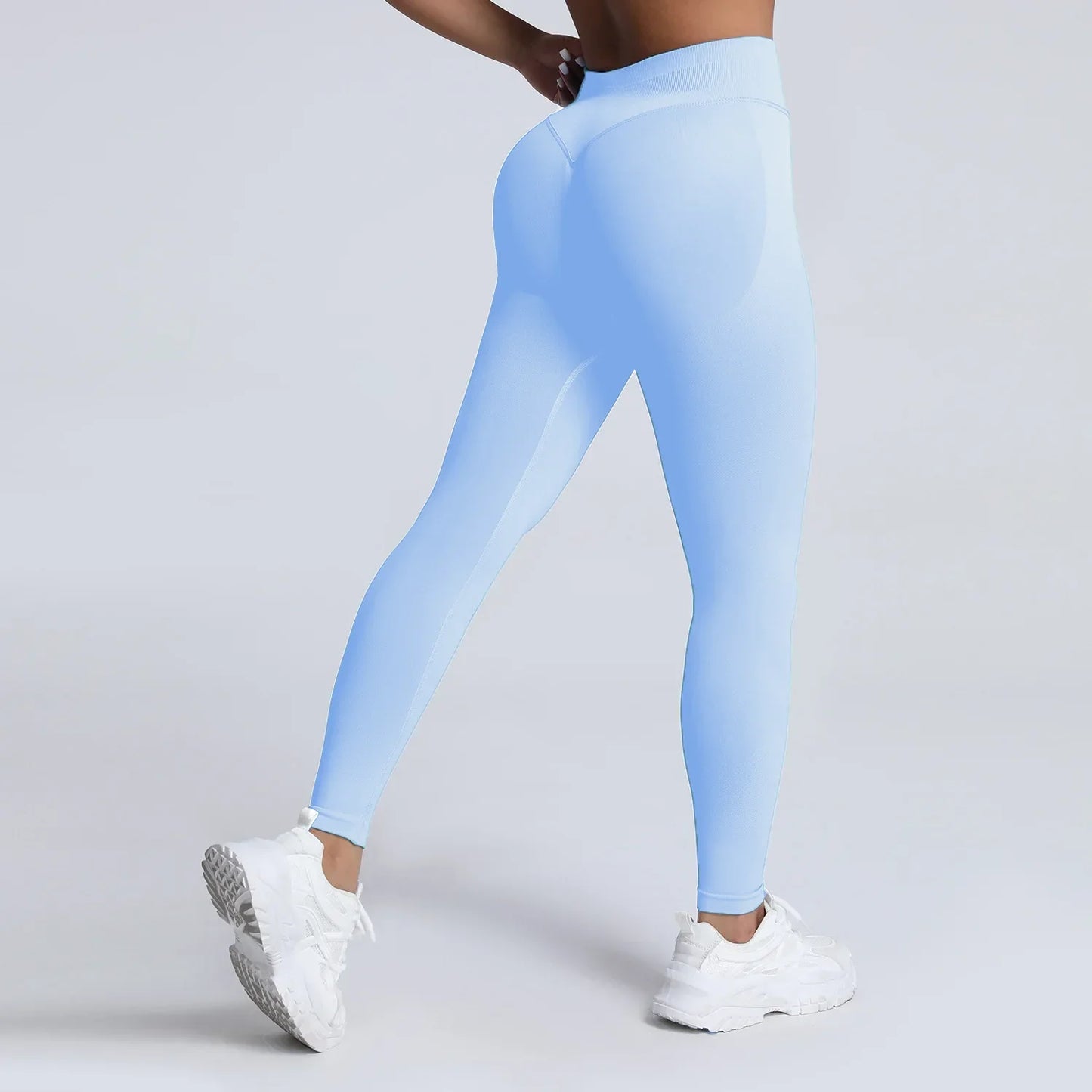 Cralom High Impact Yoga Pants: Seamless Low Waist Leggings for Gym & Fitness