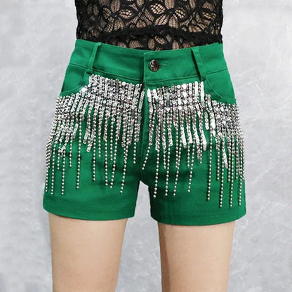 Cralom High Waist Hottie Denim Shorts Straight Jeans for Women - Y2K Fashion