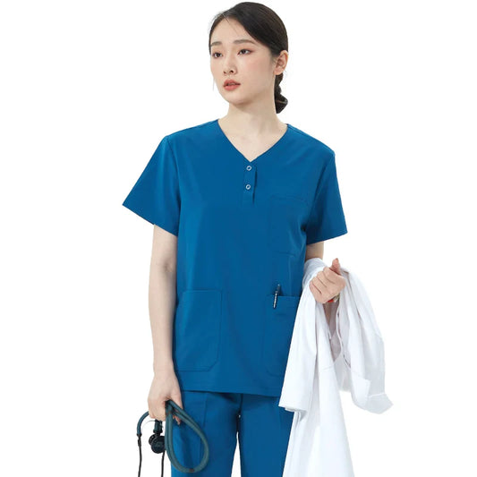 Cralom Dental Medical Scrubs Set for Women - Ideal for Hospital & Pediatric Work