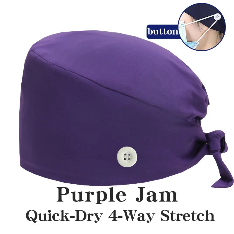 Cralom Summer Medical Caps for Beauty Salon, Spa & Clinic - Soft Surgical Hats