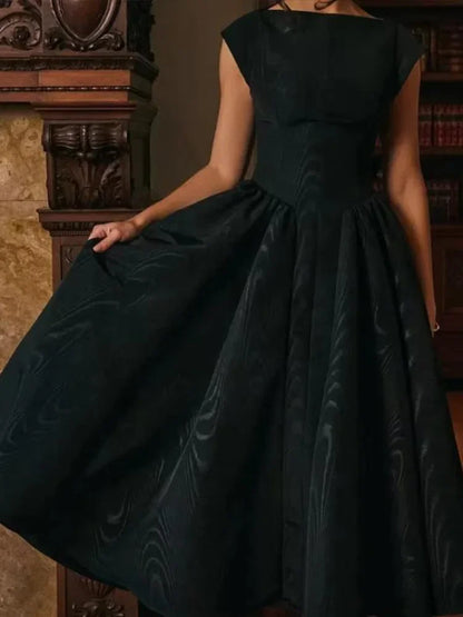Cralom Elegant O Neck Ruffled Floor-Length Dress - Summer 2025 Collection