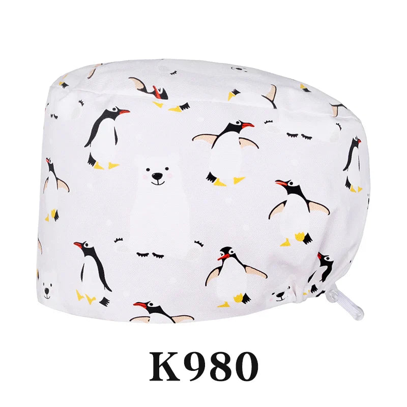Cralom Cotton Scrub Cap - Unisex Surgical Hat for Healthcare Pros