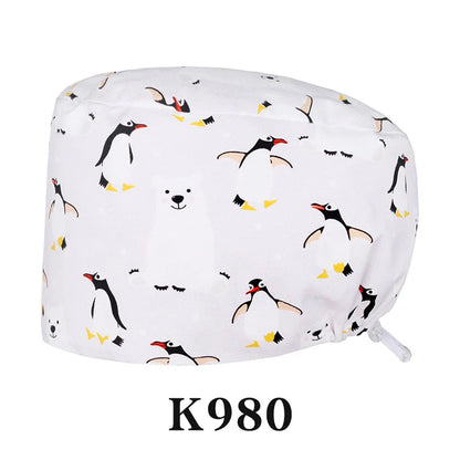 Cralom Cotton Scrub Cap - Unisex Surgical Hat for Healthcare Pros