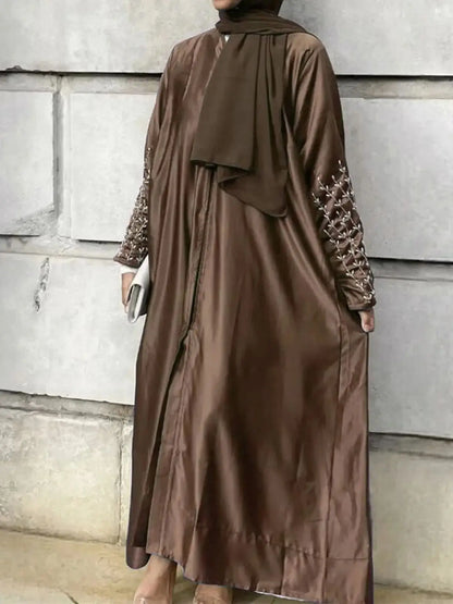 Luxury Ramadan Open Abaya by Cralom - Modest Muslim Dresses for Women