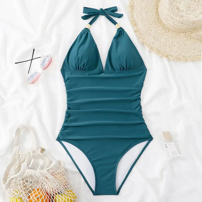Cralom 2025 One Piece Push Up Swimsuit Monokini for Women