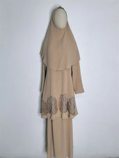 Cralom Cralom Ramadan Abaya Set - Modest Muslim Women's 3 Piece
