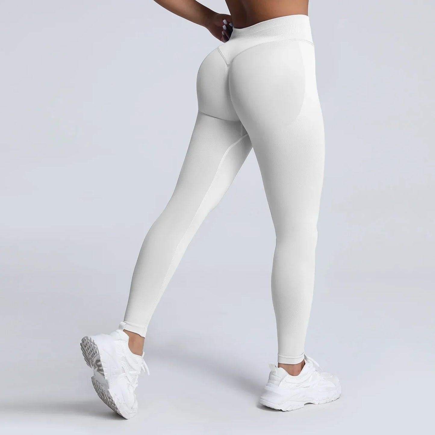 Cralom High Impact Yoga Pants: Seamless Low Waist Leggings for Gym & Fitness