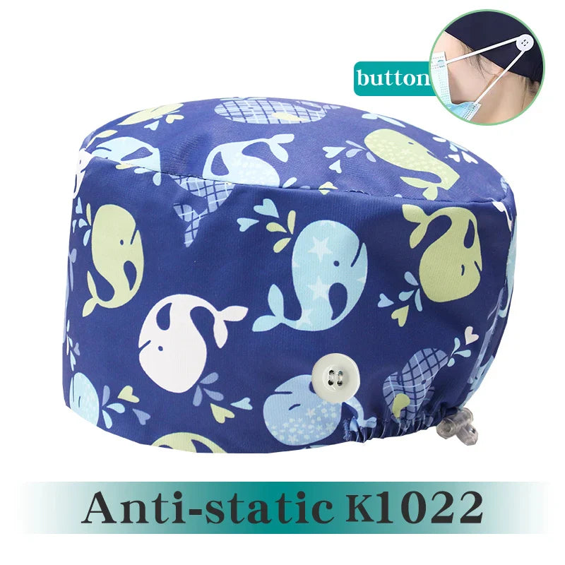 Cralom Silky Surgeon Cap Soft Scrub Hat for Medical Professionals