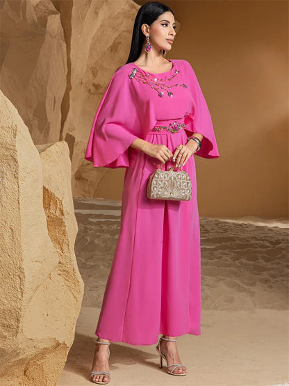 Cralom Ramadan Satin Abaya: Luxury Muslim Fashion & African Dresses