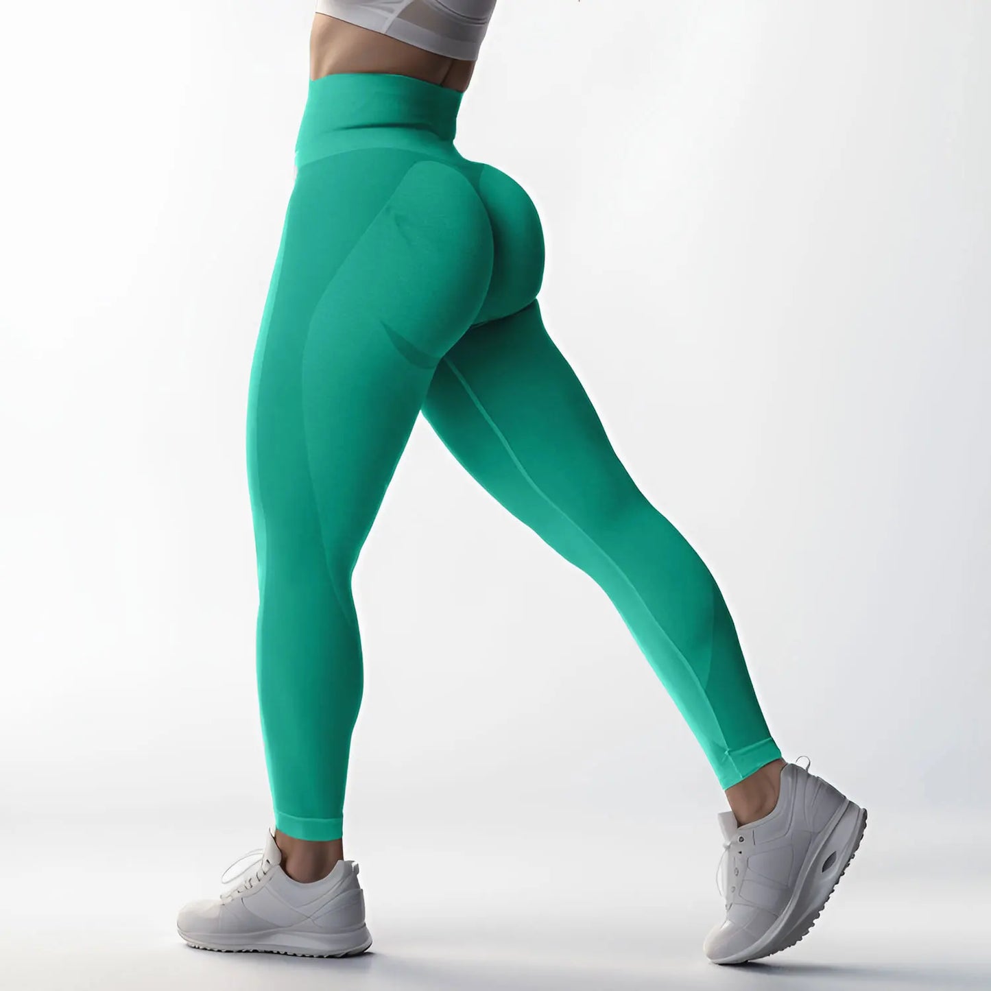 Cralom High Waist Seamless Yoga Leggings - Active Fitness Tights