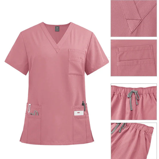 Cralom Medical Scrubs: Short Sleeve Uniforms for Hospital, Spa, Dental, Vet & Pet Grooming