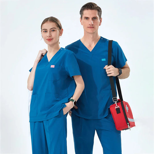 Cralom Stretch Quick-Dry Scrub Set - Premium Medical Professionals Uniform