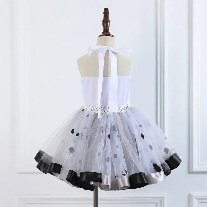 Cralom Dot Prints Pageant Tutu Costume Set - Girls