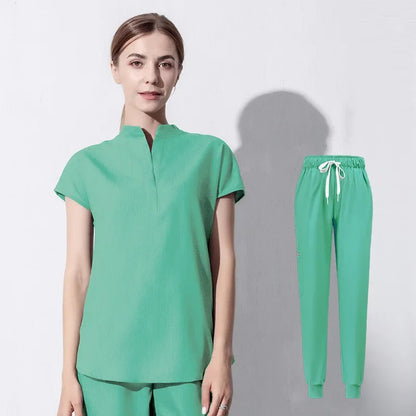 Cralom Women's Short Sleeve Scrub Set - Professional Medical Attire