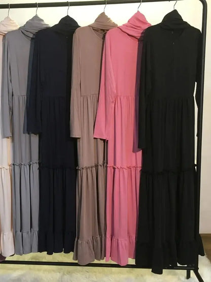 Cralom Modest Abaya Hijab Kebaya Kaftan Robe for Muslim Women