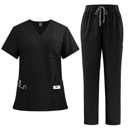 Cralom Medical Nursing Uniforms Set for Beauticians and Pet Clinic Staff