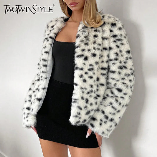 Cralom Stylish Color Block Jacket for Women - Chic O Neck Slim Coat